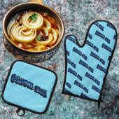 School Bluz-3DII Ofenhandschuh & Topflappen-Set