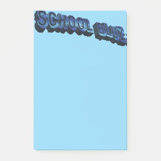 School Bluz-3DII Post-it Klebezettel (Vorderseite)