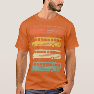 school bus driver appreciation retro vintage bus T-Shirt