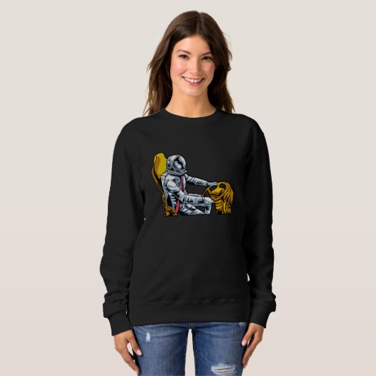 School Bus Driver Astronaut Space Work Job Bus D Sweatshirt (Vorne ganz)