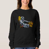 School Bus Driver Astronaut Space Work Job Bus D Sweatshirt (Vorderseite)