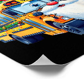 School Bus Driver Christmas Dont Miss The Cool Bus Poster (Ecke)