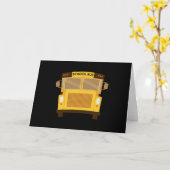 School Bus Driver Funny Kids School Bus Karte (Gelbe Blume)