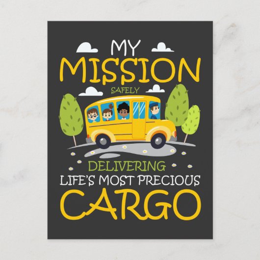 School Bus Driver Humor Gift Bus Driving Postkarte (Vorderseite)