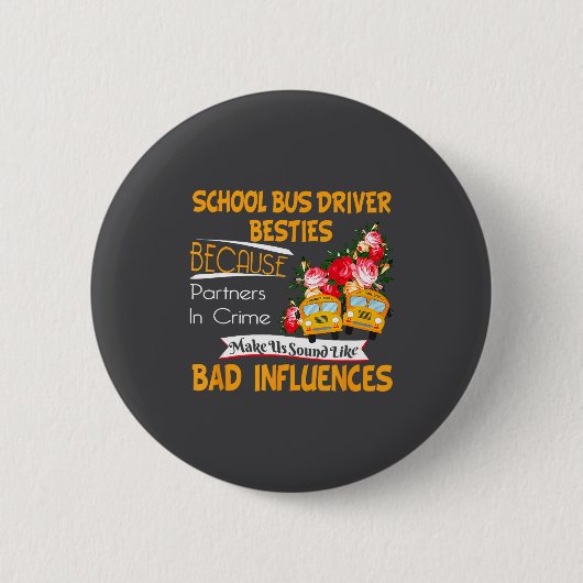 School Bus Driver Ies Button (Vorderseite)