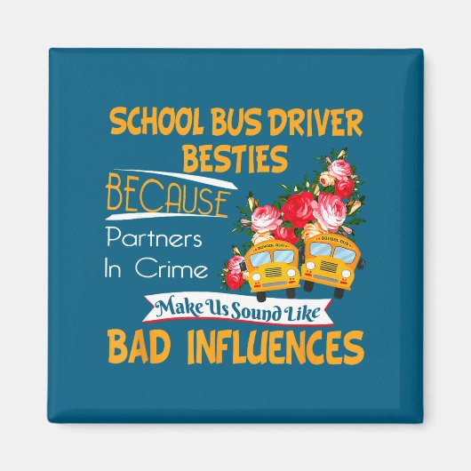 School Bus Driver Ies Magnet (Vorne)