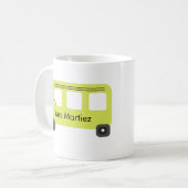 School Bus Driver Yellow Bus Teacher Kaffeetasse (Vorderseite Links)