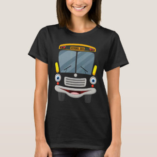 School Bus Funny Halloween Costume Front Vehicle H T-Shirt