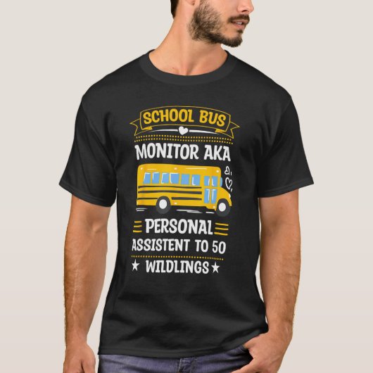 School Bus Monitor Bus Aide Attendant Student Deli T-Shirt (Vorderseite)