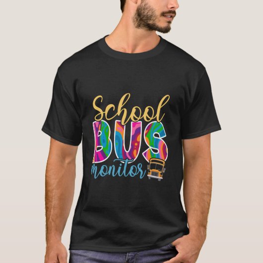 School Bus Monitor T-Shirt (Vorderseite)