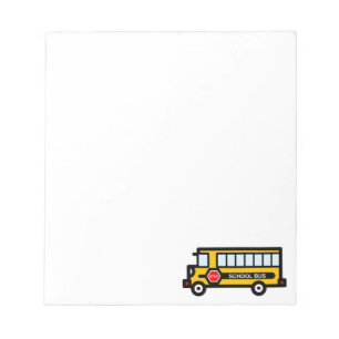 School bus notizblock