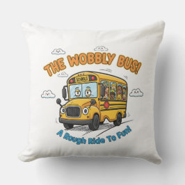 School Bus Nursery Decor-The Wobbly Bus Kissen