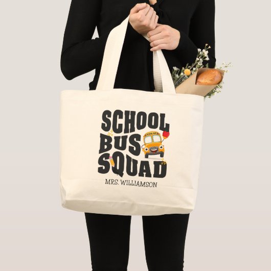School Bus Squad Jumbo Stoffbeutel (Vorderseite (Produkt))