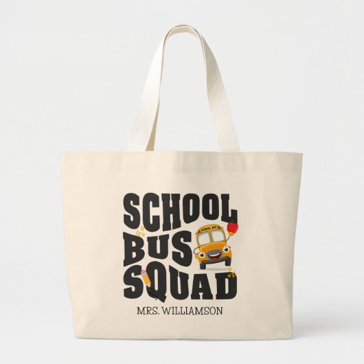 School Bus Squad Jumbo Stoffbeutel (Vorne)