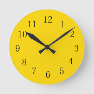 School Bus Yellow Kitchen Wall Clock Runde Wanduhr