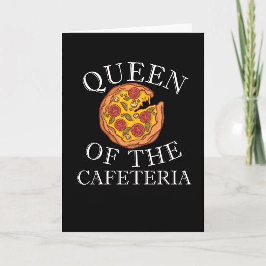 School Cafeteria Remüde Lunch Lady Karte (Vorderseite)