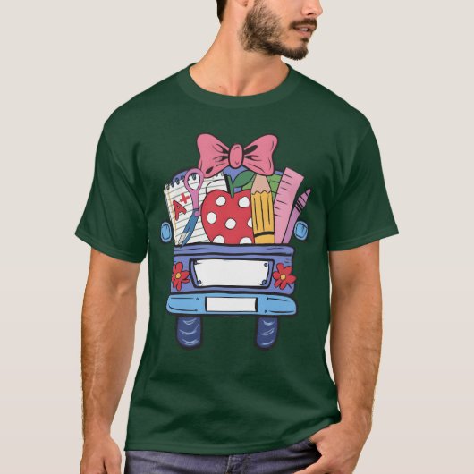 School Car back to school boy gift T-Shirt (Vorderseite)