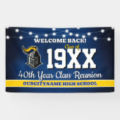 School Colors Class Reunion Welcome Banner (Horizontal)