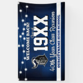 School Colors Class Reunion Welcome Banner (Vertikal)