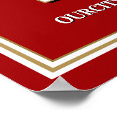 School Colors Class Reunion Welcome Poster (Ecke)