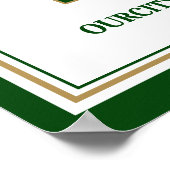 School Colors Class Reunion Welcome Poster (Ecke)