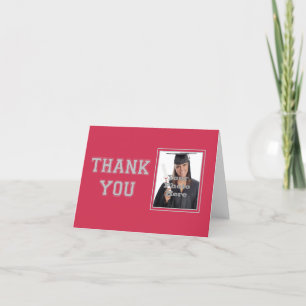 School Colors Thank You Note Dankeskarte