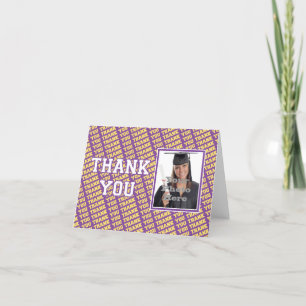 School Colors Thank You Note Dankeskarte