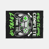 School Complete Gaming Apparel Gaming Shirt Funny Fleecedecke (Vorderseite (Horizontal))