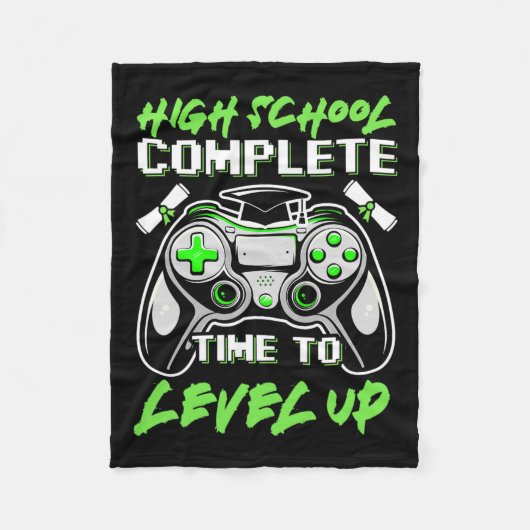 School Complete Gaming Apparel Gaming Shirt Funny Fleecedecke (Vorderseite)