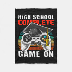 School Complete Video Game Senior Abschluss Gift Fleecedecke