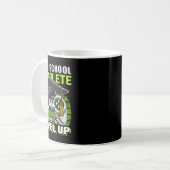 School Complete Video Game Senior Abschluss Gift Kaffeetasse (Vorderseite Links)