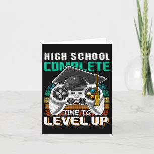 School Complete Video Game Senior Abschluss Gift Karte