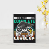 School Complete Video Game Senior Abschluss Gift Karte (Gelbe Blume)