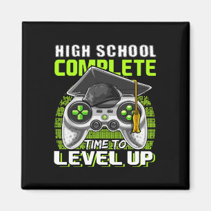 School Complete Video Game Senior Abschluss Gift Magnet