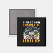 School Complete Video Game Senior Abschluss Gift Magnet (Vorderseite/Rückseite)