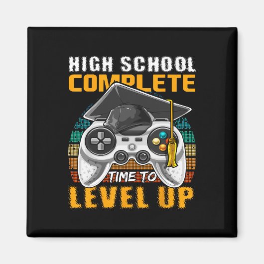 School Complete Video Game Senior Abschluss Gift Magnet (Vorne)