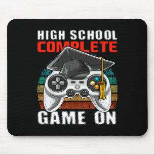 School Complete Video Game Senior Abschluss Gift Mousepad