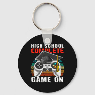 School Complete Video Game Senior Abschluss Gift Schlüsselanhänger