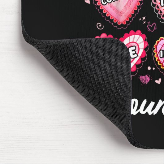 School Counseling Counselor Life Hearts School Val Mousepad (Ecke)