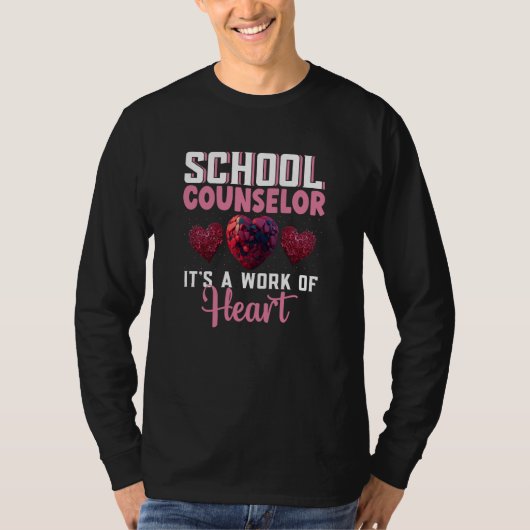 School Counselor Appreciation Valentine's Day Scho T-Shirt (Vorderseite)