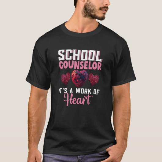 School Counselor Appreciation Valentine's Day Scho T-Shirt (Vorderseite)