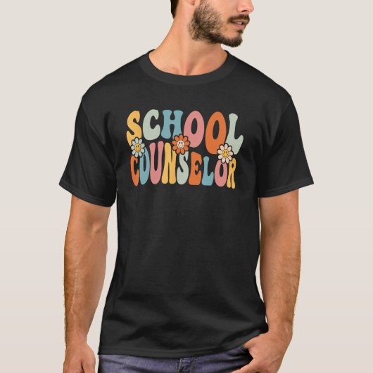 School Counselor   Back To School Teacher Students T-Shirt (Vorderseite)