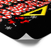 School Counselor Christmas Candy Canes Lover Funny Poster (Ecke)