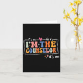 School Counselor It's Me Hi I'm The Counselor Back Karte (Gelbe Blume)