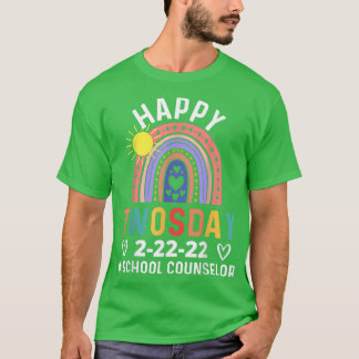 School Counselor On Twosday 22222 February 22nd 20 T-Shirt