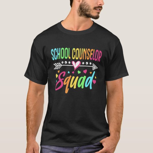 School Counselor Squad Welcome Back To School T-Shirt (Vorderseite)