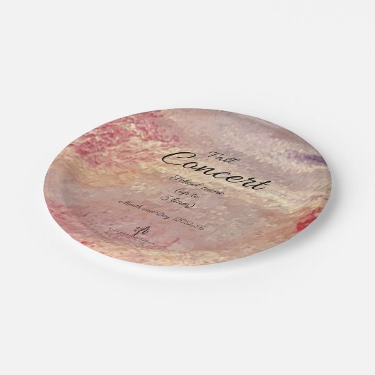 School Fall Concert I Personalisiert Pappteller (Schrägansicht)