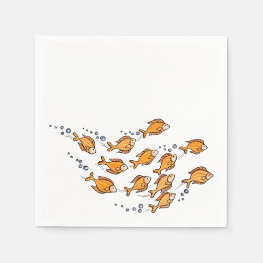 School Fish - Paper Napkins Serviette (Vorderseite)