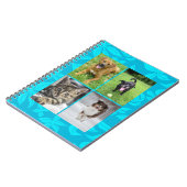 School Four Photo Blue Flowers Classroom Notizblock (Linke Seite)