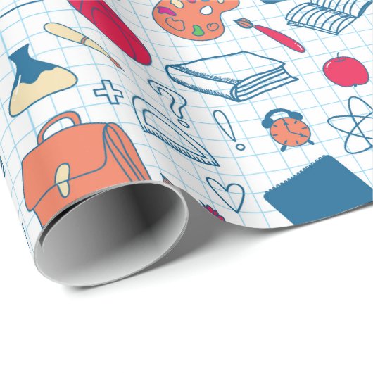 School Geschenkpapier (Rolleneckpunkt)